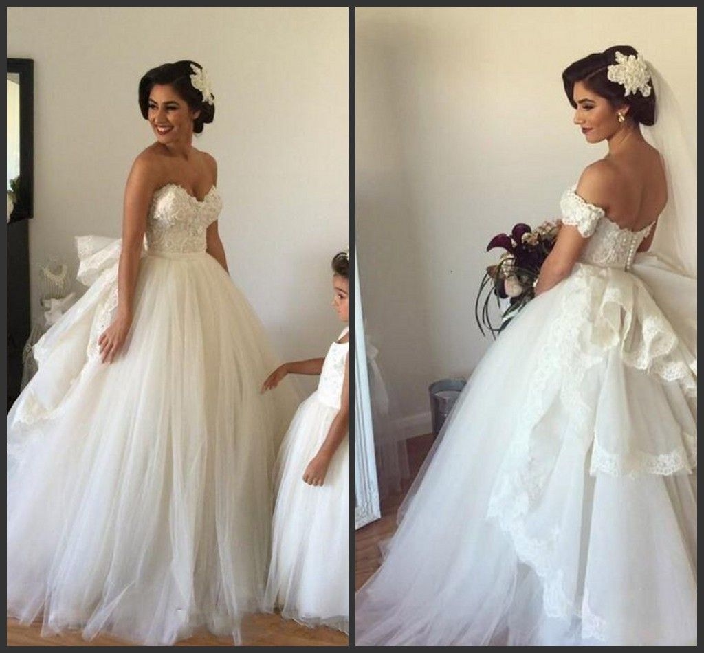 Acquistare 2019 Nuovo Con Maniche Staccabili Sulle Spalle E Rimovibile  Arruffato Treno Puffy Tulle Reale Abiti Da Sposa 2017 Abiti Da Ballo Abito  Da Sposa Economico | Consegna Veloce E Qualità | DHgate Italy