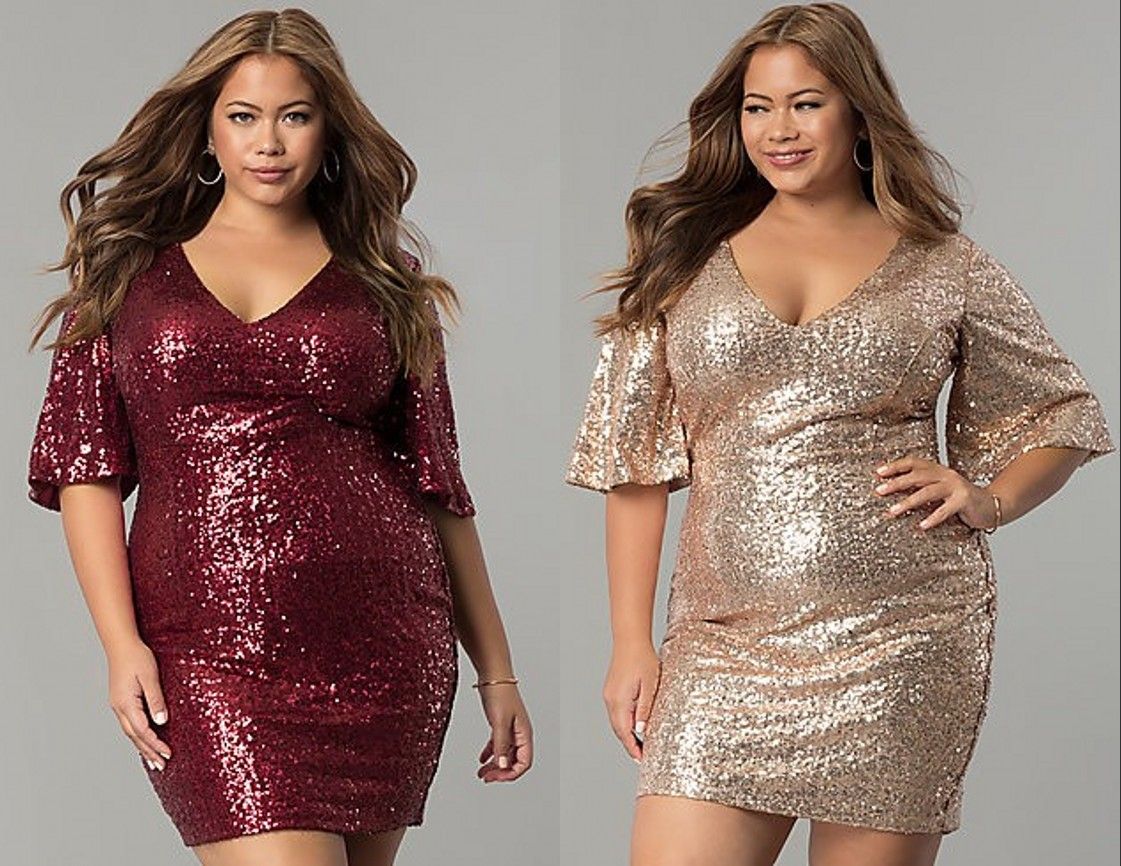gold cocktail dress plus size