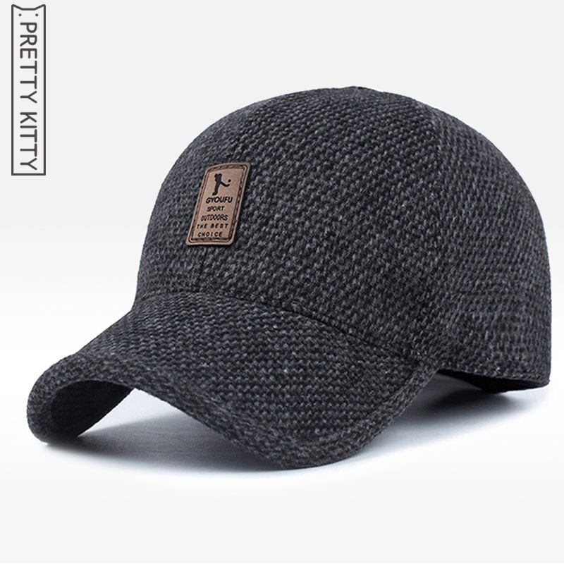 ball cap with ear flaps