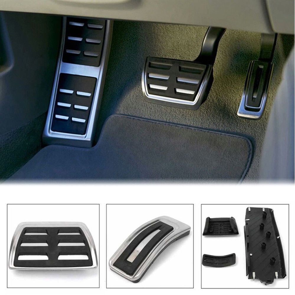 2018 Car Foot Rest Fuel Brake Pedal Plate Cover Set For AUDI A4 S4 A5