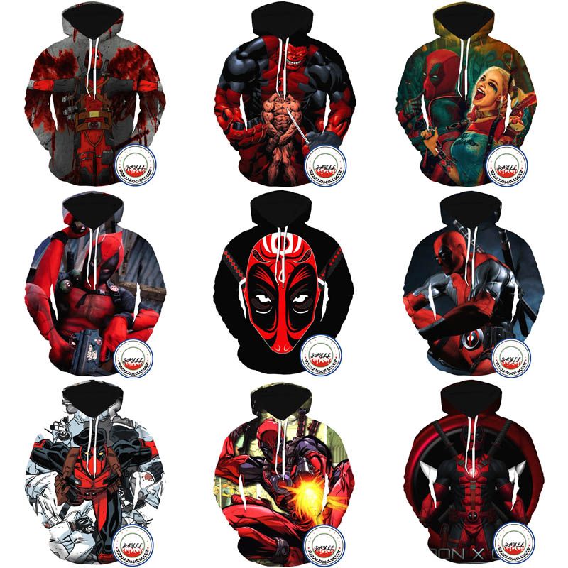 Deadpool Street Hoodies Pullover Uomo 3d Tee Donna Fashion Acquista HqFfAA