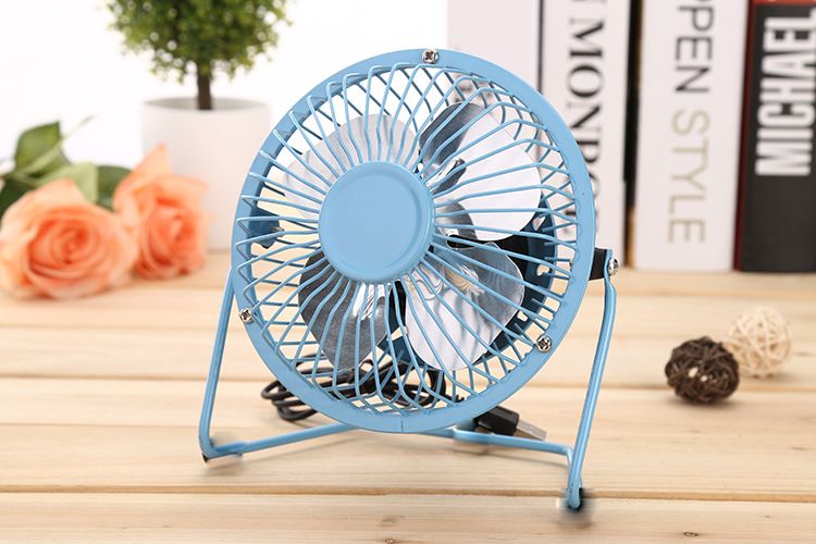 Aluminum Leaf Quiet Mini Table Desk Personal Fan And Portable Metal Aluminum Leaf Quiet Mini Table Desk Personal Fan And Portable Metal Cooling For Office Home High Compatibility Power Saving With Gadgets To
