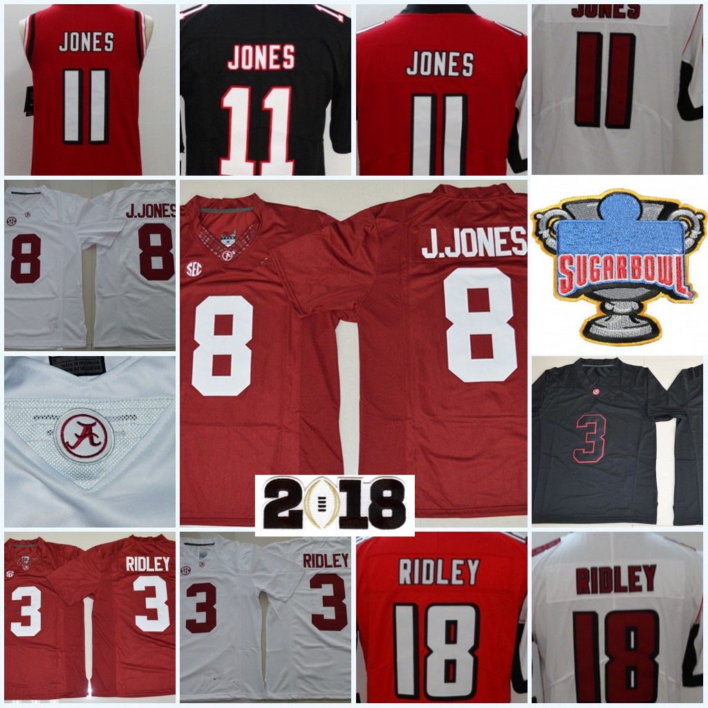 2018 Mens 3 Ridley 8 Julio Jones NCAA Alabama Crimson Tide Football