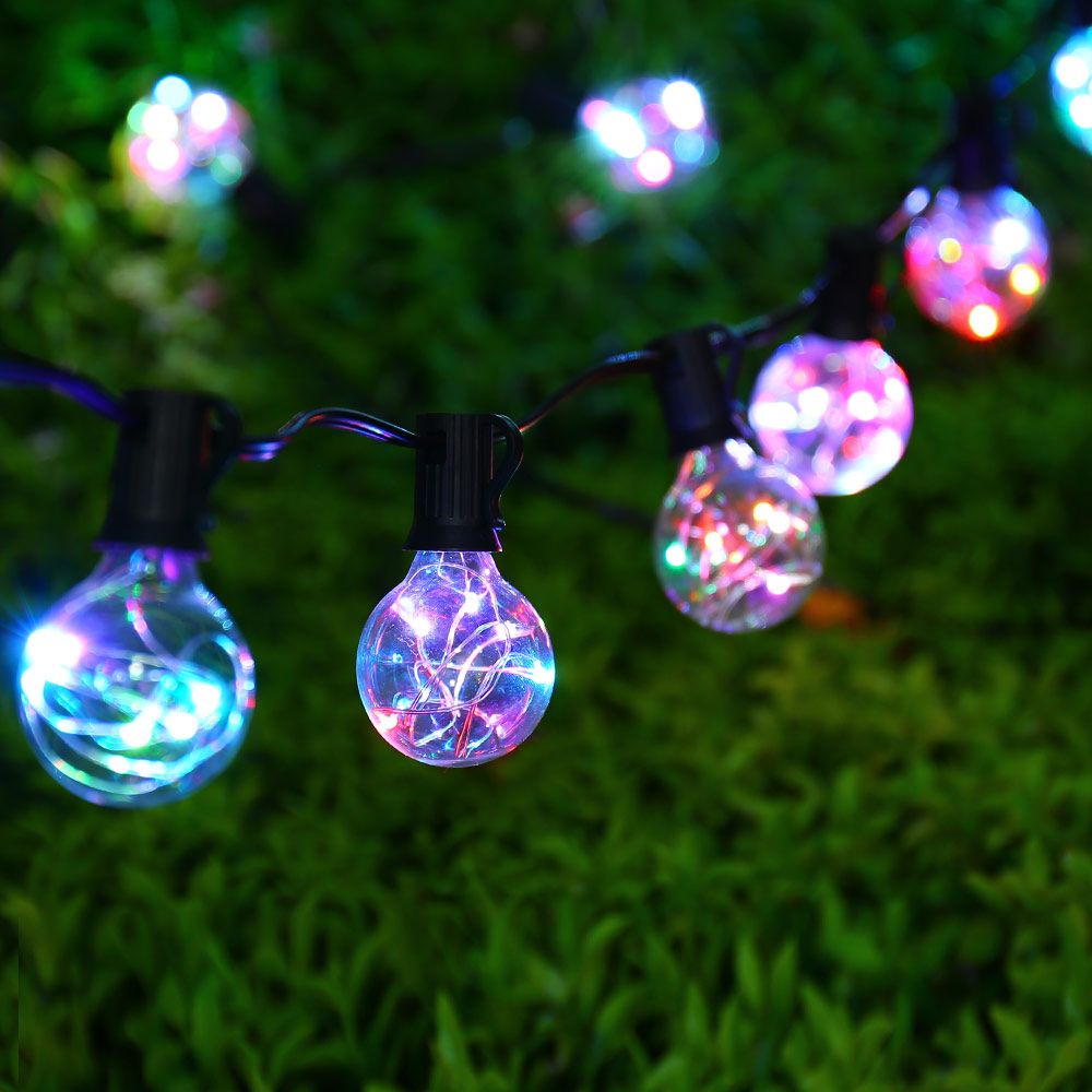 25ft G40 Bulb Globe String Lights Outdoor Indoor Led Ligh For 25ft G40 Bulb Globe String Lights Outdoor Indoor Led Ligh For Patio Garland Wedding Decoration Vintage Clear Chinese Lantern