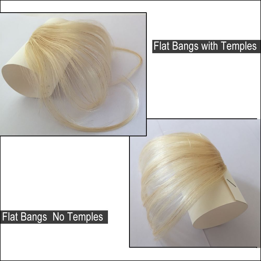 Acquista 100 Real Human Hair Clip In Bangs Extension Mano Legata