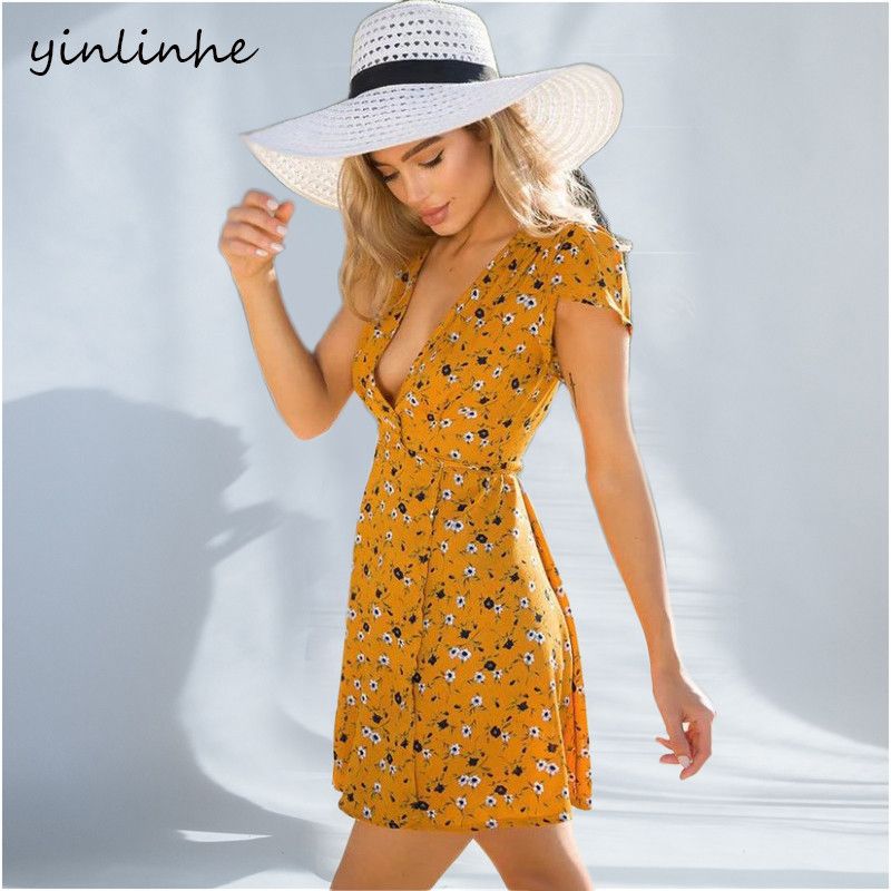 wrap around beach dresses