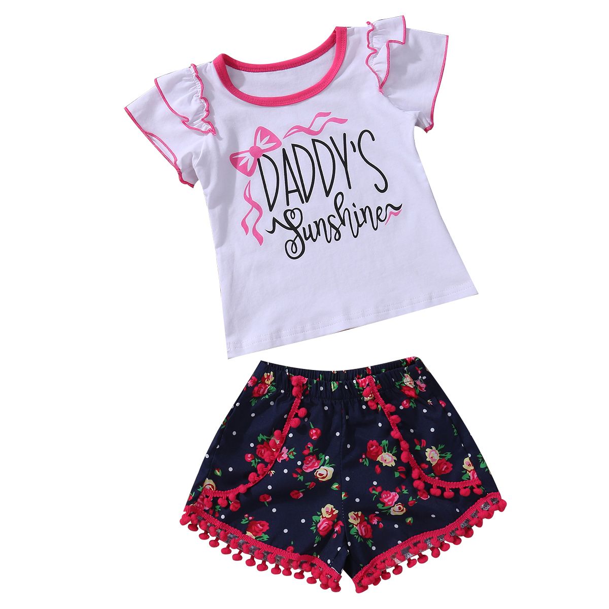 2019 Cute Newborn Baby Girl Clothing Set Toddler Kids Outfits Sunshine ...