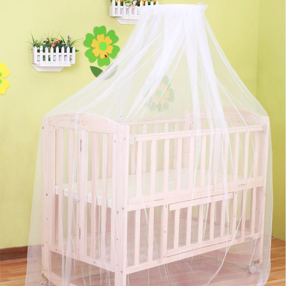 Summer Baby Bed Cradle Hung Dome Mosquito Net Toddler Newborn Infant Summer Baby Bed Cradle Hung Dome Mosquito Net Toddler Newborn Infant Bedding Tents Princess Mesh Kids Portable Crib Solid White Cribs Wood Covers