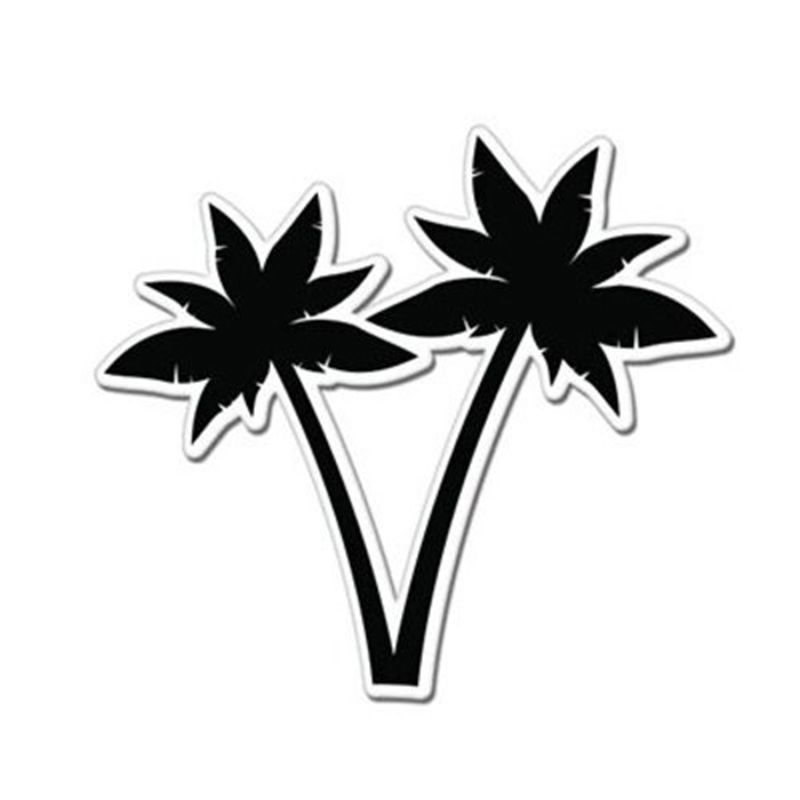 2020 palm trees tropical cute black white car vinyl