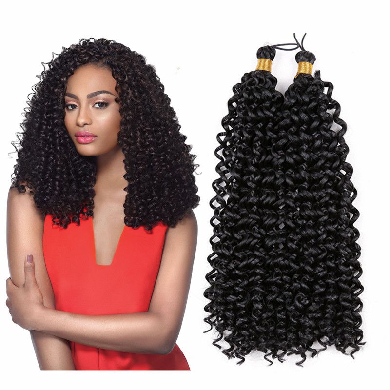Wet And Wavy Bulk Hair For Braiding Synthetic Water Wave Crochet