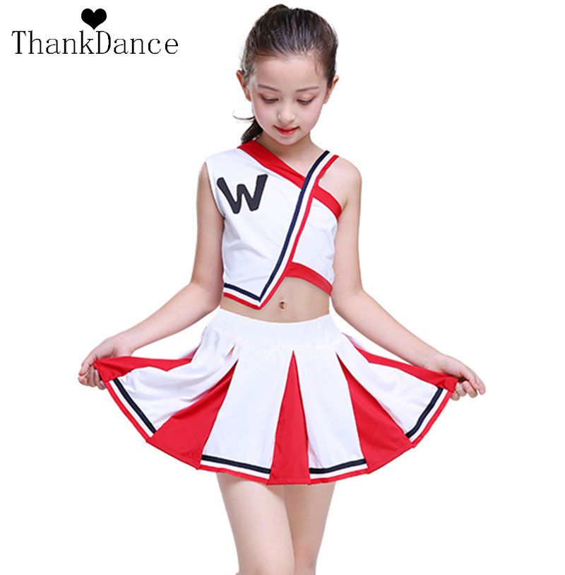 2019 Girl Cheerleader Uniforms Children Cheer Team Suits ...