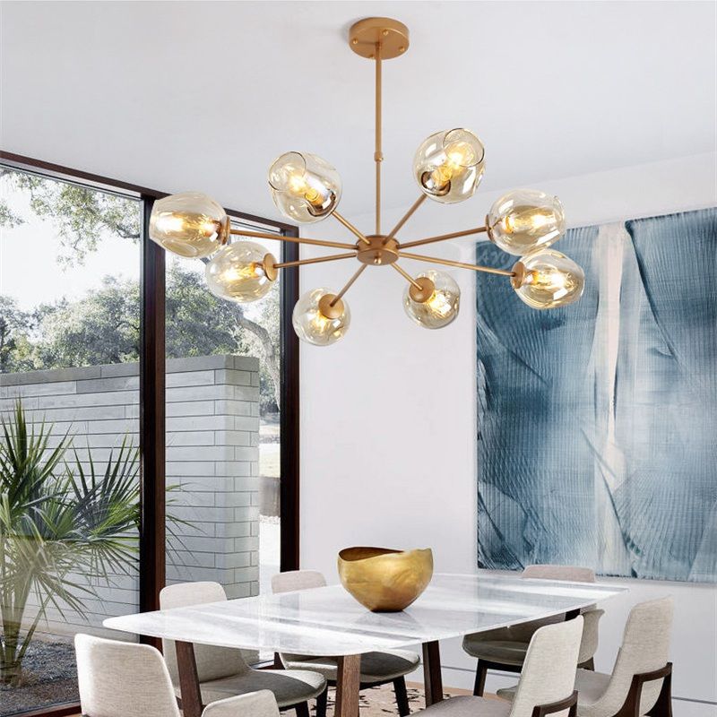 Nordic Style Pendant Lamp Living Room Home Magic Beans Molecular Nordic Style Pendant Lamp Living Room Home Magic Beans Molecular Ceiling Lamps Postmodern Hotel Bedroom Chandelier Dining Lights Glass Light Shades
