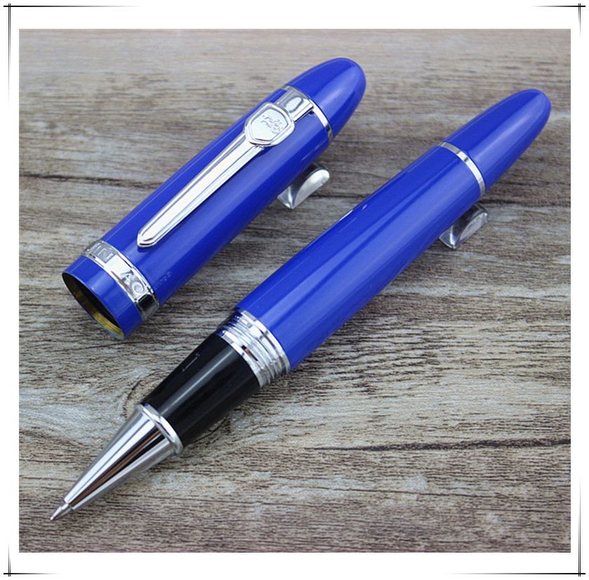 Blue Color /& Sliver Clip Writing Signature Pen Jinhao 159 Rollerball Pen