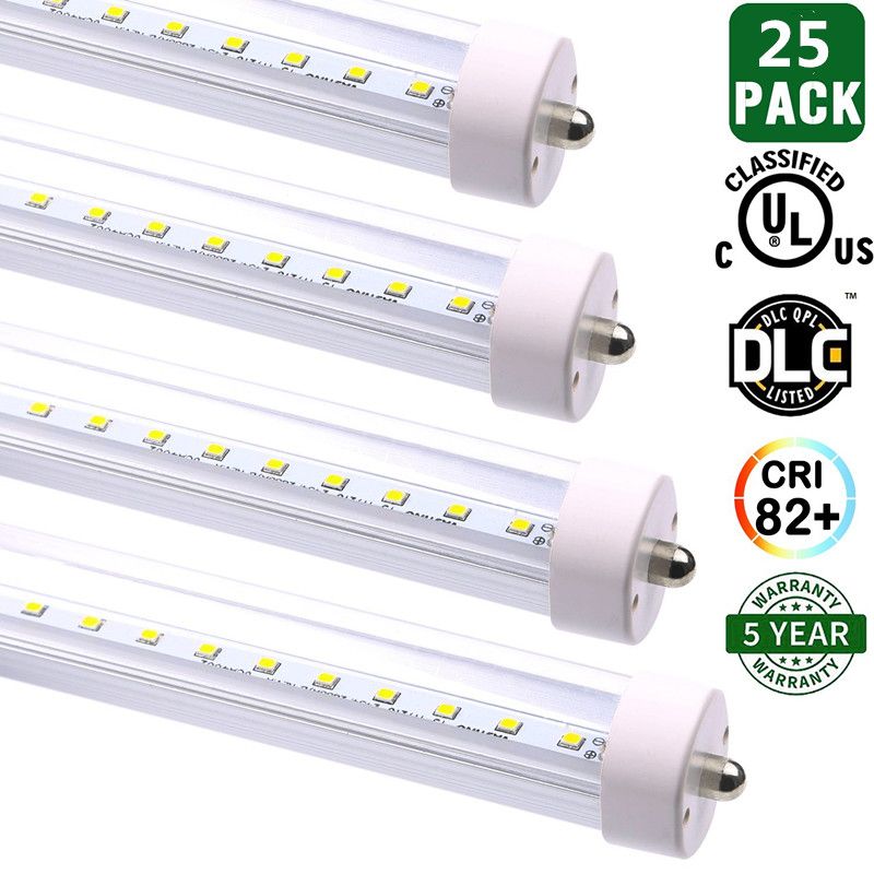 FA8 Single Pin LED Tube Light Lamp LED Fluorescent Light Tube T8 2400mm ...