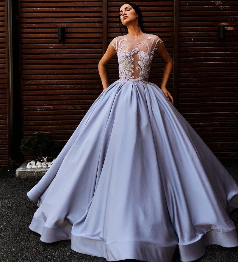 Jewel Embroidered Prom Dress