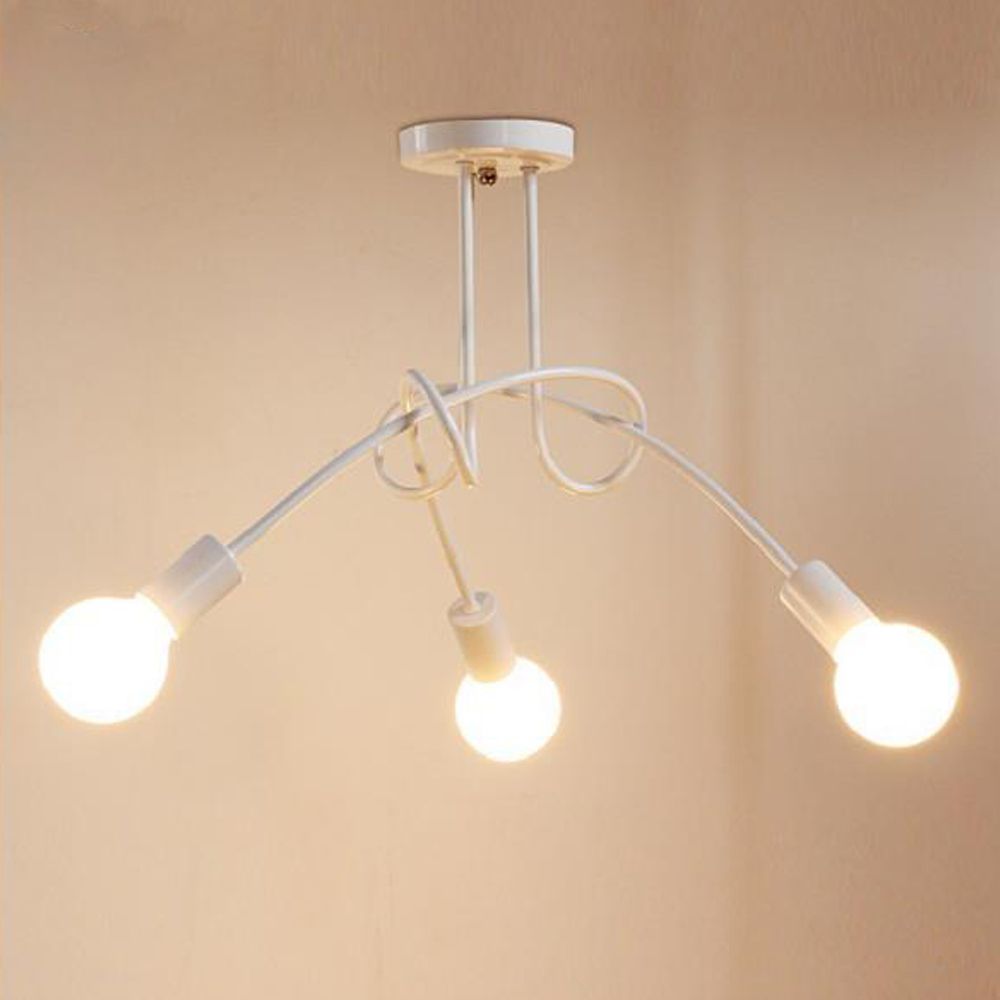 Großhandel Led Plafondlamp 3 Heads Amerikanischer Stijl Retro ... Großhandel Led Plafondlamp 3 Heads Amerikanischer Stijl Retro ...