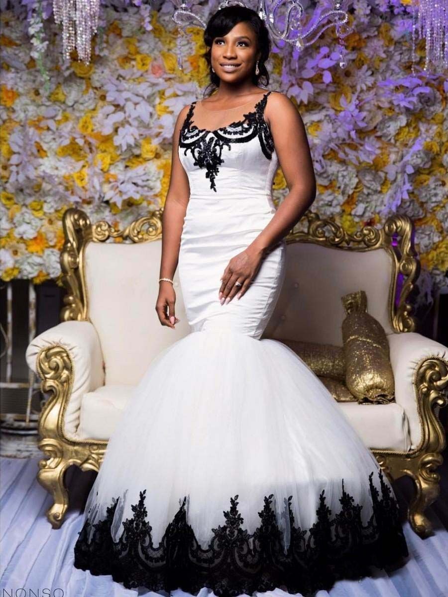 black traditional wedding dresses