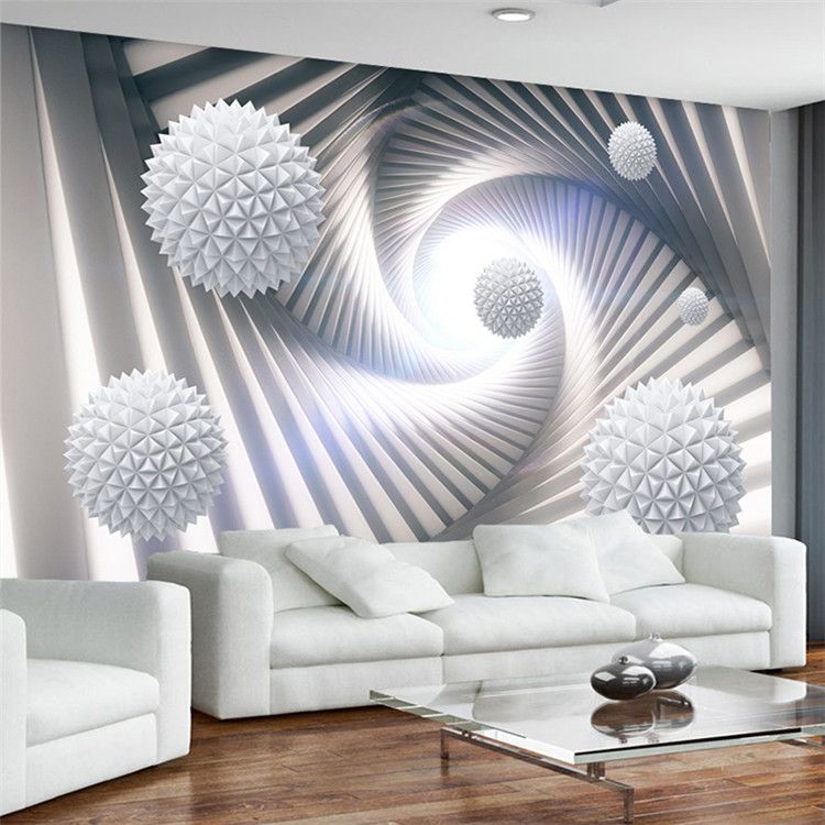 Custom 3D Wall Murals Wallpaper Modern Abstract Stereoscopic Space 