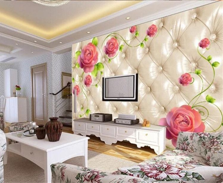 Modern Flower Mural Photo Wallpapers Living Room Tv Sofa Background Fl Wall Paper 3d Murals Wallpaper Custom Any Size