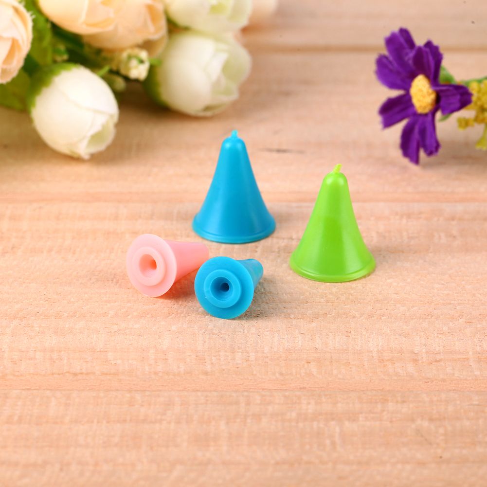 Rubber Cone Shape Knit Knitting Needles Cap Tips Point Protectors In 2 ...