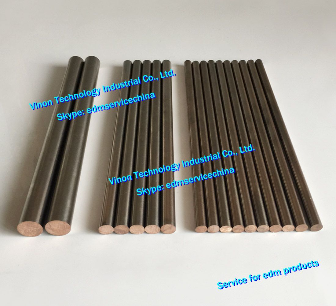 2020 D8x200mm CUW75 Tungsten Copper Alloy Rod CuCopper+WTungsten, Edm