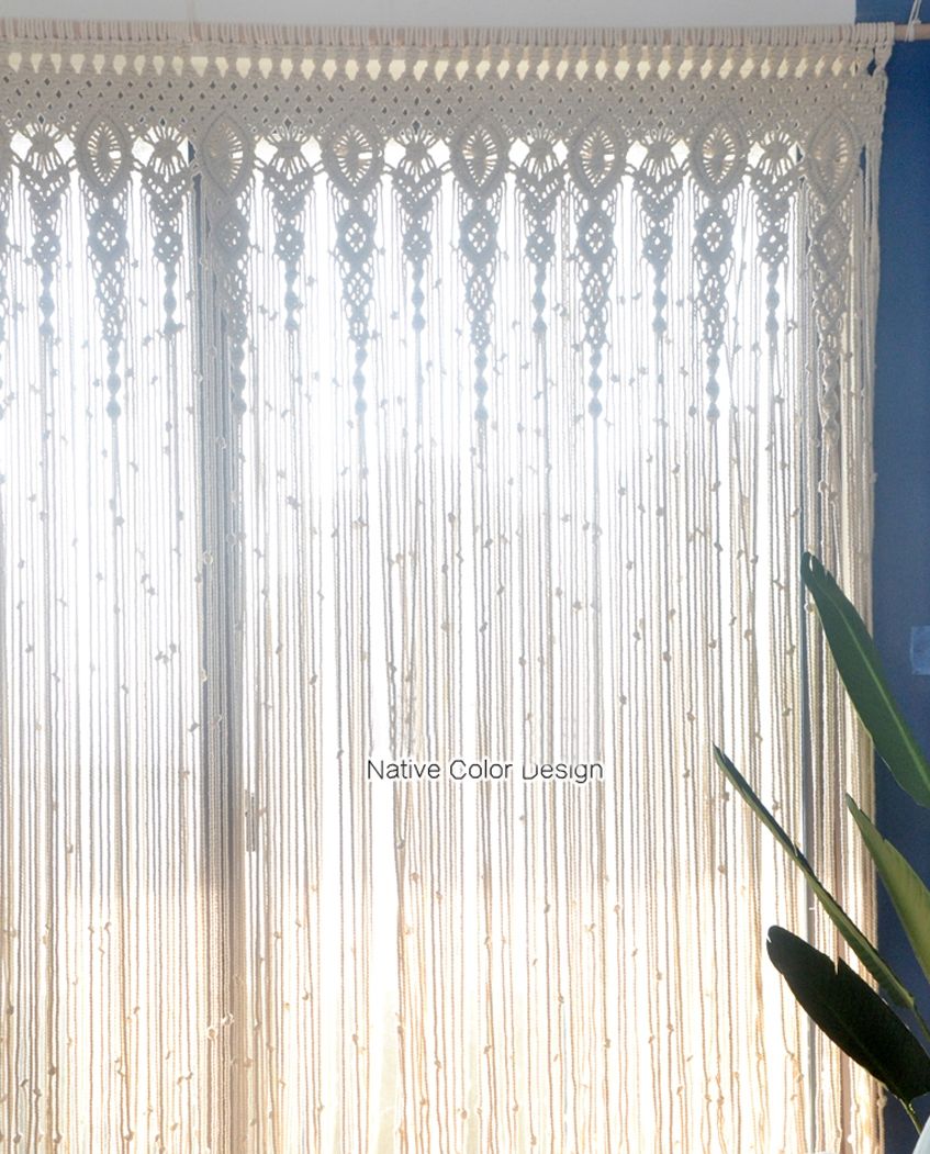 Macrame Wedding Decoration For Reception Boho Fiber Curtain Wall