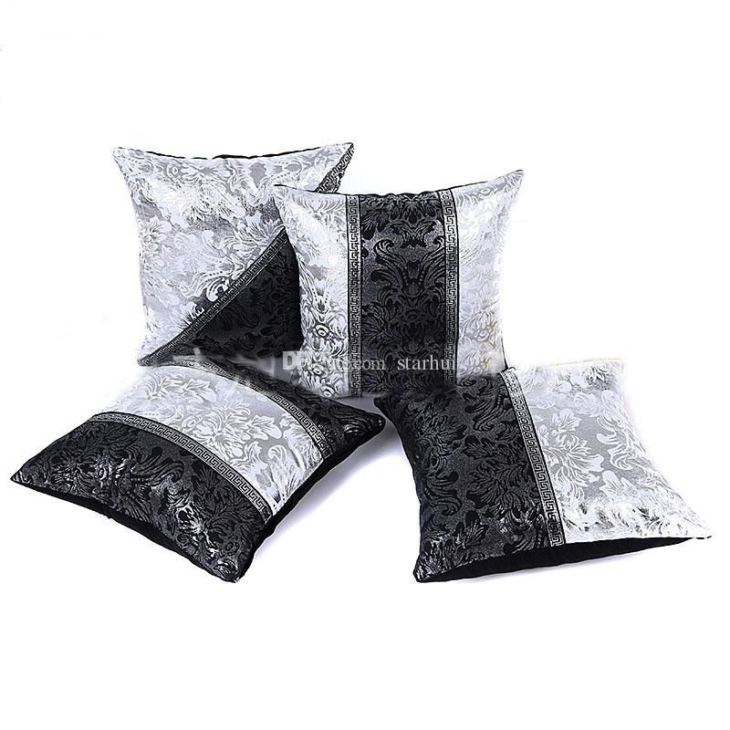 Christmas Pillow Case Black White Stitching Pillowcase Home Sofa Car Extraordinary Pillow Cover Stitching Christmas Pillow Case Black White Stitching Pillowcase Home Sofa Car Extraordinary Pillow Cover Stitching