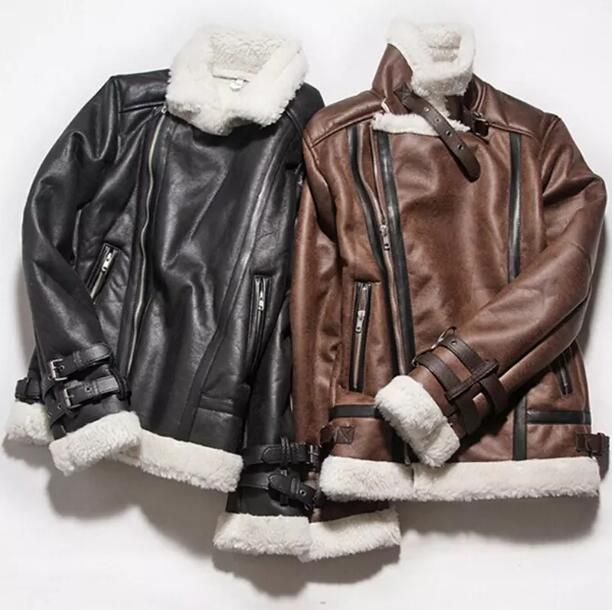 lined leather bomber jacket