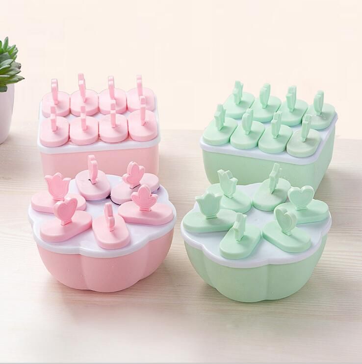 Popsicle Molds Set Food Grade Pp Material Frozen Ice Popsicle Molds Set Food Grade Pp Material Frozen Ice Pop Maker Diy Cream Mold Tray Kitchen Tools By Xumeng1688 Dhgate Com
