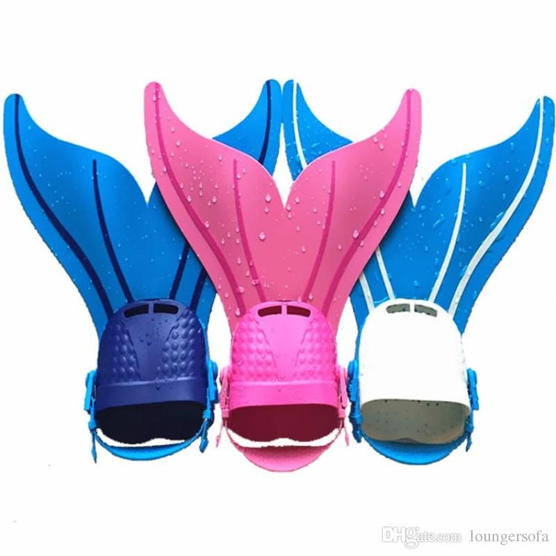 Whale Tail Shape Foot Flipper Soft Safety Swimming Fin Non Slip - cheap children swimming flippers best adult swimming fins