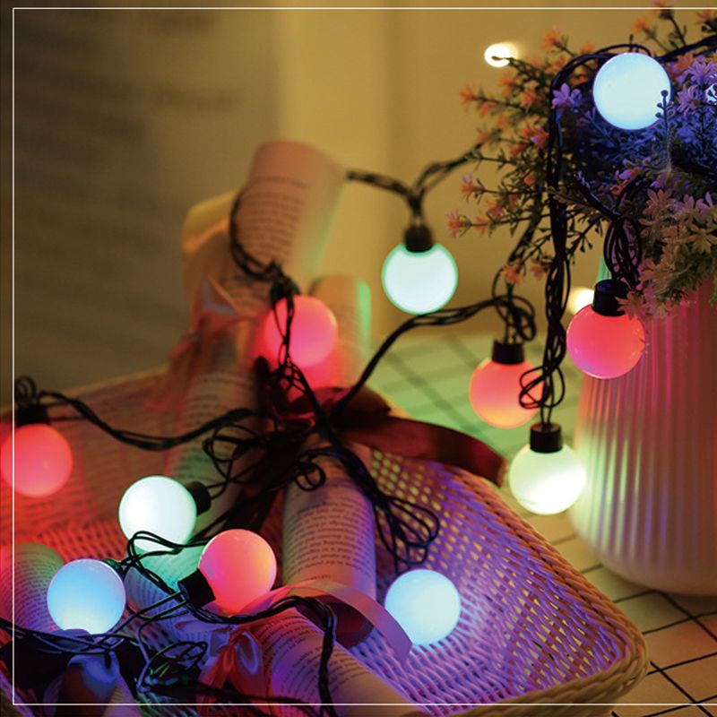 20 Led Globe Festoon Party Ball String Light Outdoor 20 Led Globe Festoon Party Ball String Light Outdoor Lights Connectable Fairy Wedding Garden Garland Clear Cool