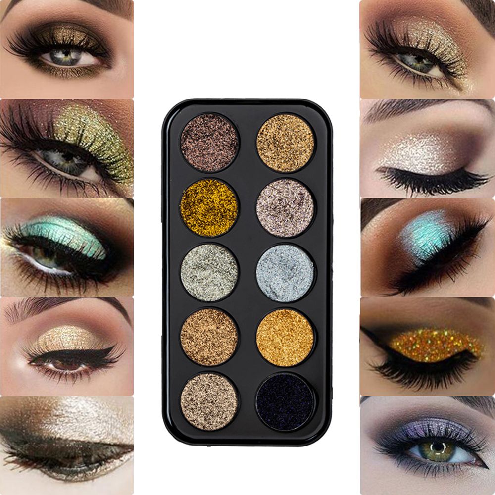 MISS ROSE Glitter Makeup Eye Shadow Disc Long Lasting EyeShadow