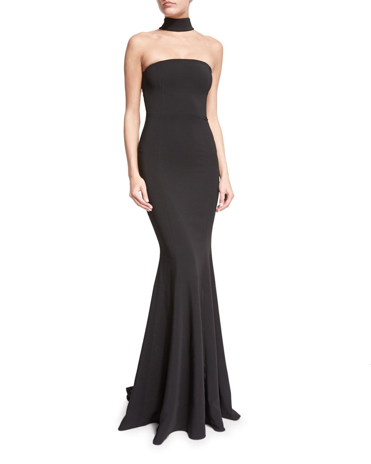 New High End Fall Dress Hot Style Black Mermaid Dress Elegant Evening Gown Floor Length Long