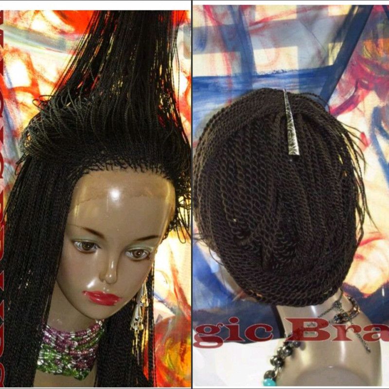 STOCK Senegalses Twist Lace Front Braid Synthetic Wig For ...