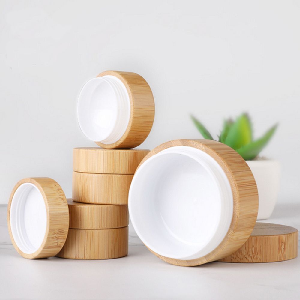 Download 5g Bamboo Container Plastic Cream Jars Cosmetic Packaging ...
