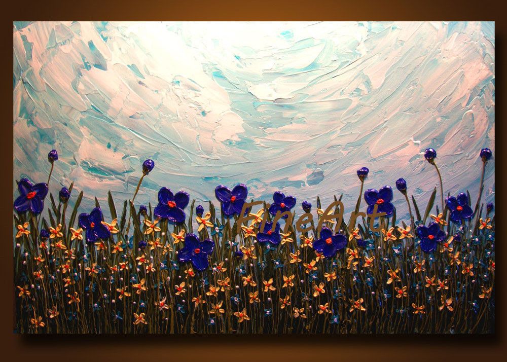 2019 palette knife flower