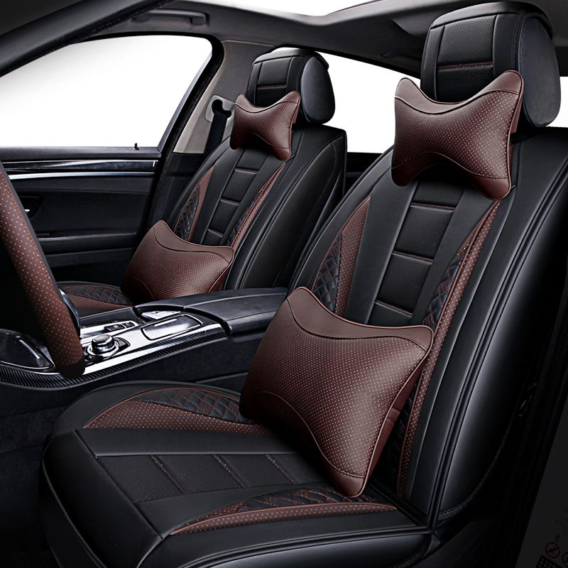New Auto Leather Universal Car Seat Cover For Volvo 850 S40 S60 S80 S80l V40 V50 V60 V70 Xc60 Xc70 Xc90 Of 2010 2009 2008 2007