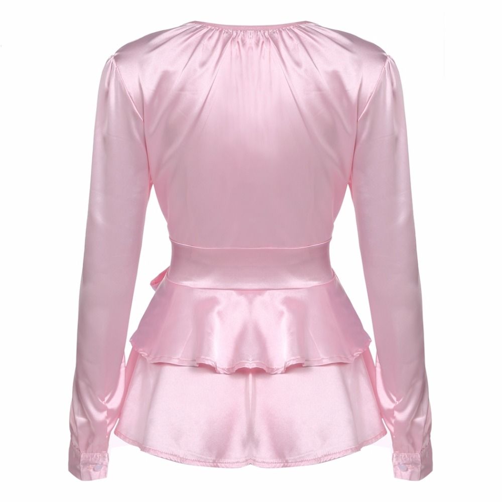 silk blouse pink