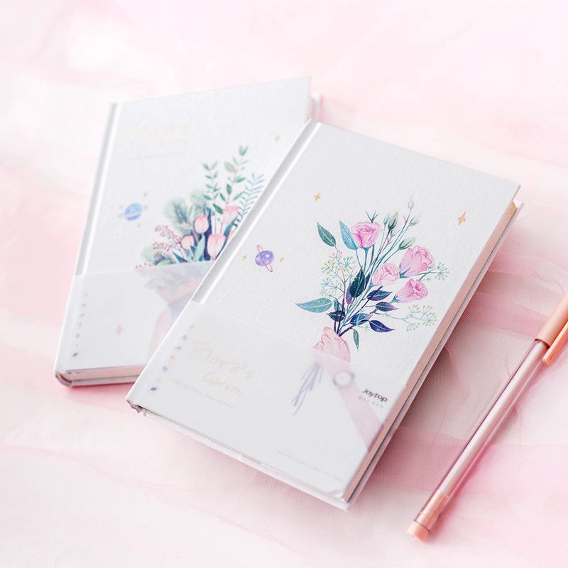 2019 flora garden beautiful cute hard cover freenote daily planner garden diary planner