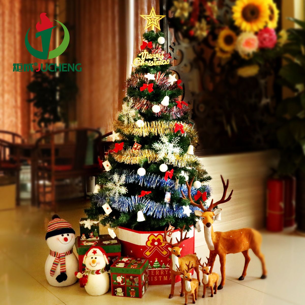ornament set meal encryption contain coloured lights christmas tree coloured lights christmas tree