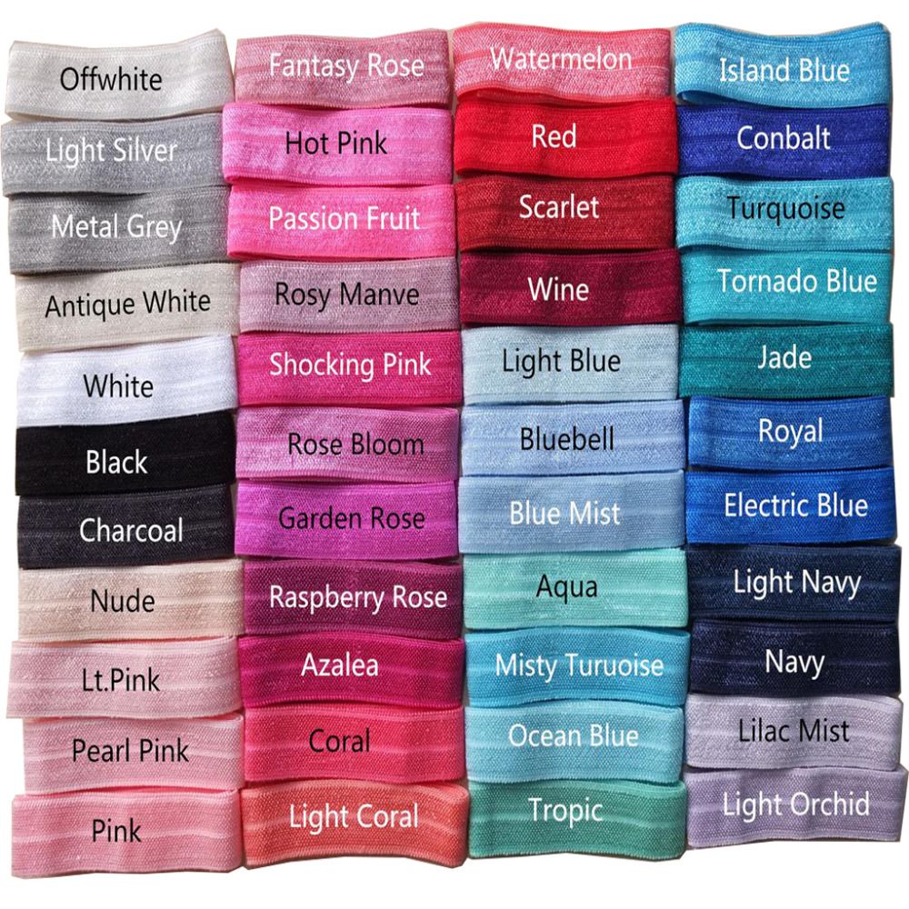 Fold Over Elastic 5 8 Solid Foe Ribbon Diy Hair Solid Foe Elastic Ribbon Diy