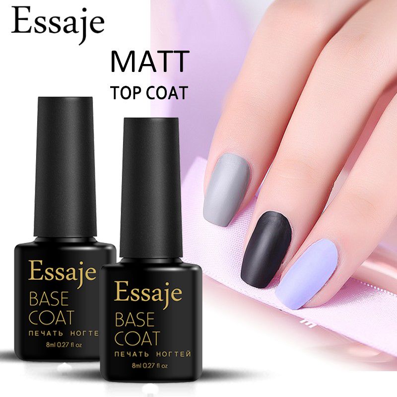 Essaje Uv Led Top Coat Gel Lacquer Matte Nails Art Set For Manicure Essaje Uv Led Top Coat Gel Lacquer Matte Nails Art Set For Manicure