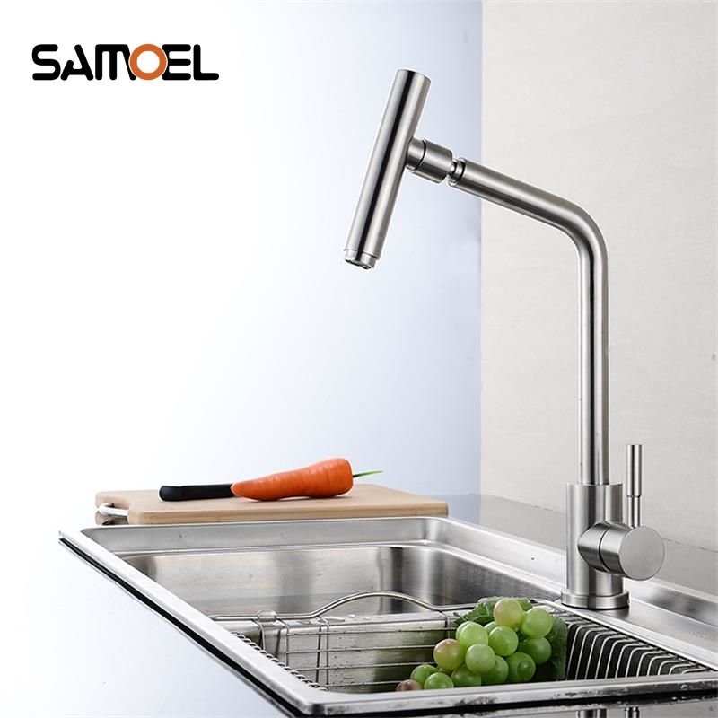 2019 High Quality 304 Stainless Steel No Lead Kitchen Sink Faucet 2019 High Quality 304 Stainless Steel No Lead Kitchen Sink Faucet Tap 360 Swivel Mixer From Partter 70 22 Dhgate Com