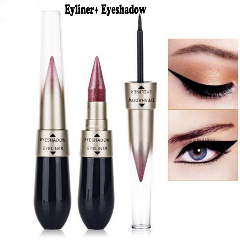 Make Up Highlighter Eyeshadow Pencil Double End Glitter Eyeliner Pen