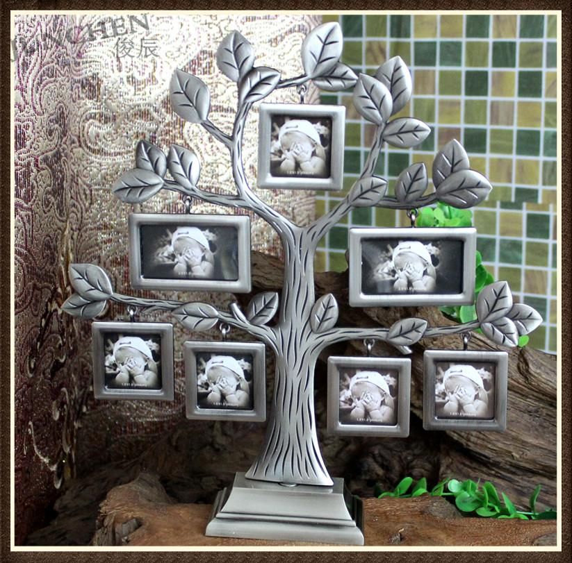 2019 Happiness Family Tree Photo Frame Creative Shaped 2019 Happiness Family Tree Photo Frame Creative Shaped For 7 Photos Alloy Art Crafts Home Decor Gift Xc054 From Pureairr