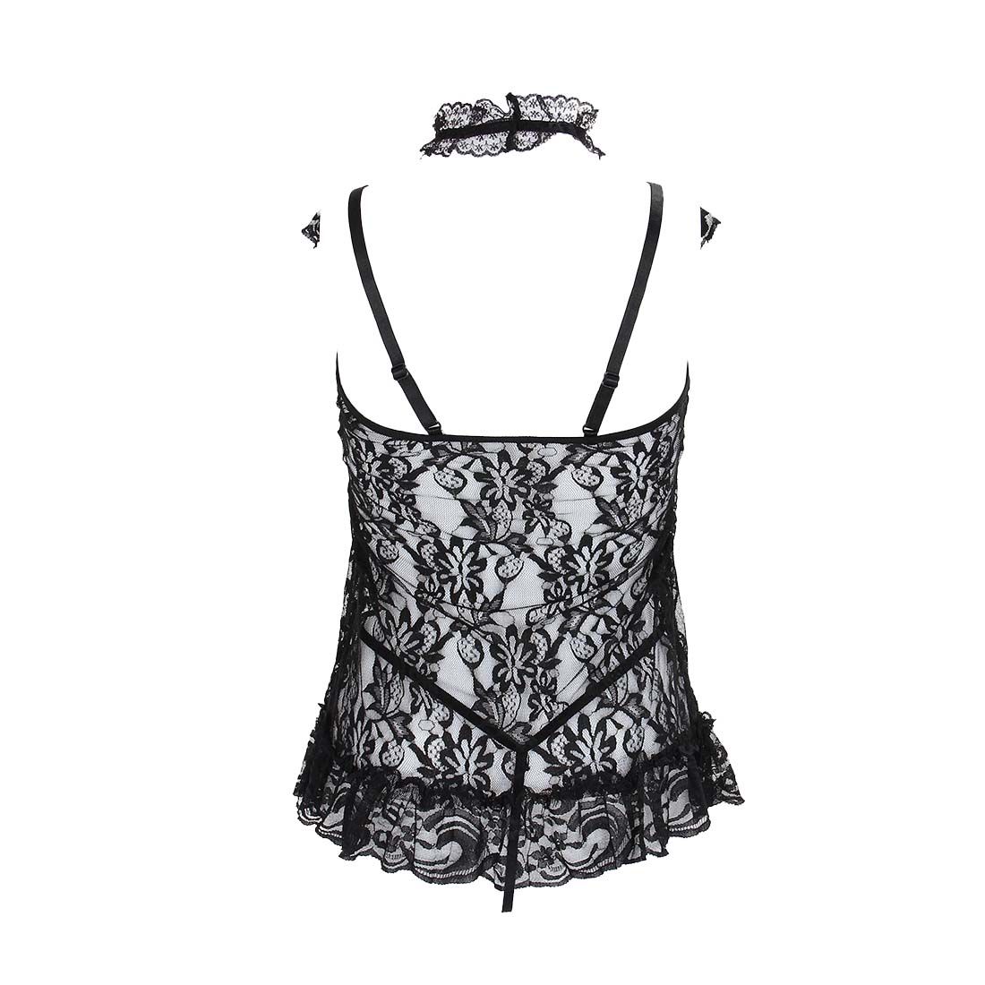2020 New Sexy Lingerie Black Lace Babydoll Teddy Sleepwear Nightwear
