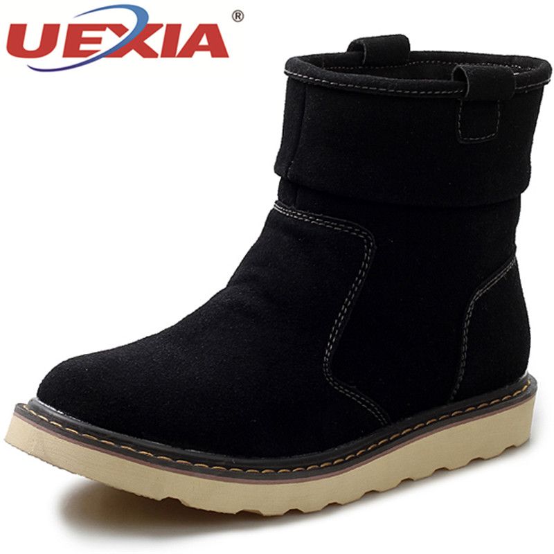 Großhandel UEXIA Neue Schuhe Männer Stiefel Winter Mit Pelz Männer stiefel herren Winter Schuhe Mode Schneeschuhe Schuhe
