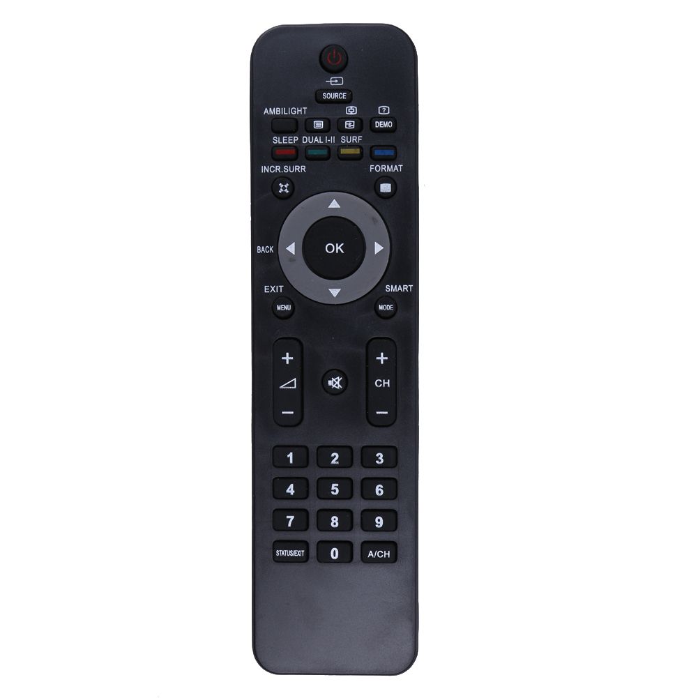 ALLOYSEED Black Replacement TV Remote Control For Philips Smart HD LCD