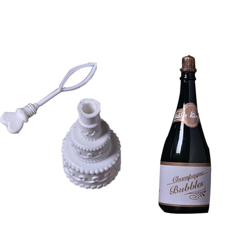 Wedding Cake Shaped Champagne Bubble Kettle European And American Wedding Scene Supplies No Liquid Diy Self Filling Bubble Toy