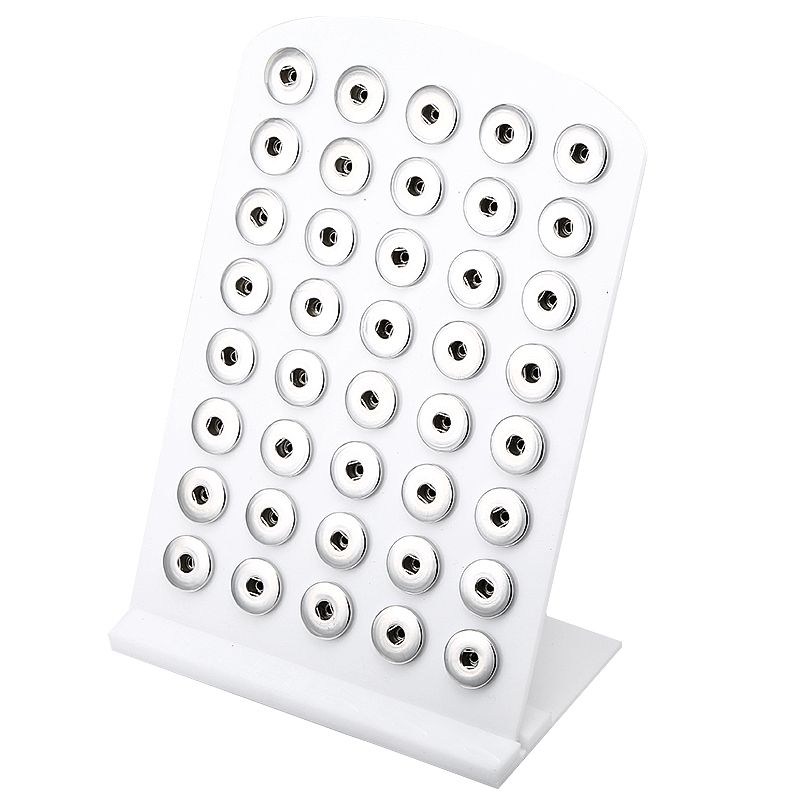 2020 Noosa Chunks White Black Acrylic Snap Display Stands Detachable